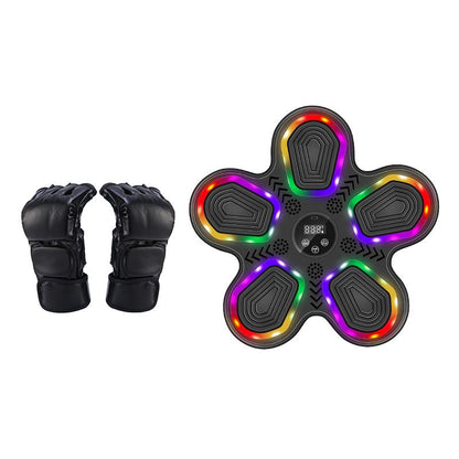 Music Boxing Machine with Adults & Kids Smart Punching Trainer with LED – Wall Mount for Home Gym Boxing Target